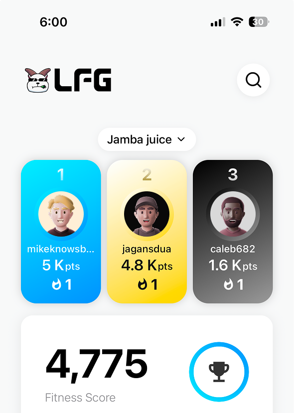 LFG App Screenshot